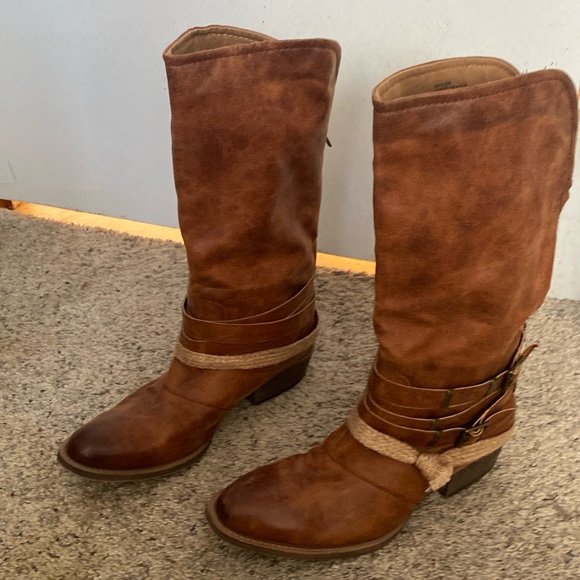 Vegan Coconuts by Matisse Cowboy Boots Size 10 - Picture 2 of 8